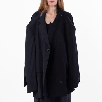 Distressed Double Sleeve Tailored Jacket, Size 2 790797 TQT33 1140