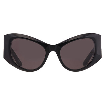 Balenciaga Grey Cat Eye Ladies Sunglasses BB0394S 001 59