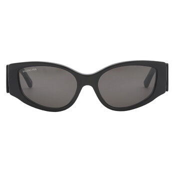 Balenciaga Grey Cat Eye Ladies Sunglasses BB0095S 001 53