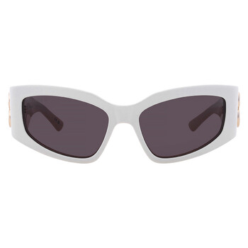 サングラス BALENCIAGA Woman Sunglasses Grey BB0388S 004 BB0388S Balenciaga Rectangular Sunglasses 004 Grey - eye-oo.com