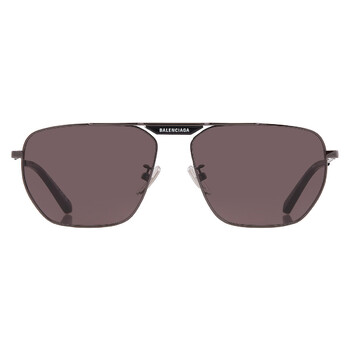 Balenciaga Grey Navigator Men's Sunglasses BB0246SA 001 61