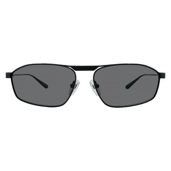 Balenciaga Grey Square Unisex Sunglasses BB0262SA 001 56