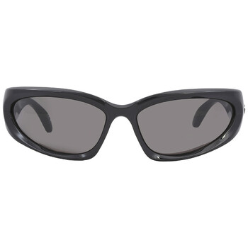 Balenciaga Grey Rectangular Ladies Sunglasses BB0360S 001 56