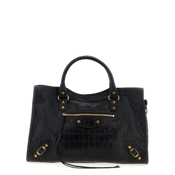 Balenciaga Burgundy Leather Medium Le City Handbag  display picture 1