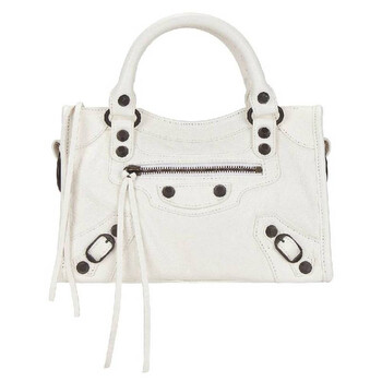Balenciaga Monaco Xs Monochrome Camera Bag — White 806459 2AASA