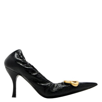 Balenciaga Cagole 70 Leather Mule Sandals, Brand Size 40 ( US Size