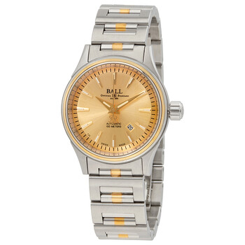 Fireman Automatic Stainless Steel with 18kt Yellow Gold Ladies Watch NL2110C-2T-SJ-GO