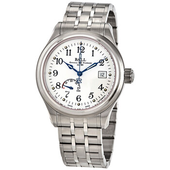 Trainmaster Automatic White Dial Men's Watch NM1056D-S1J-WH