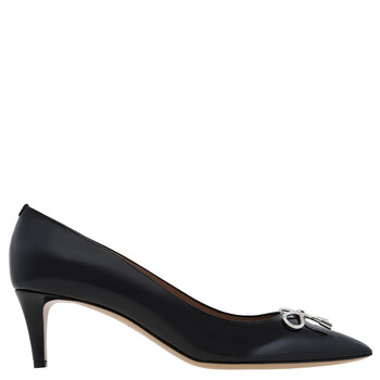 Jimmy Choo Black Elinor 45 Patent Pointed-Toe Pumps, Brand Size