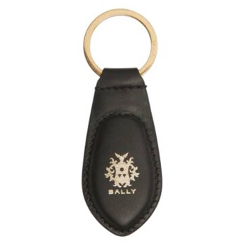 Bally Silicone and Metal Pennant Keyring 6306711 7613466085424