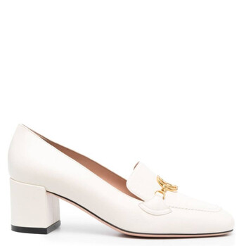 Bally Obrien Logo Plaque Leather Loafers, Brand Size 4.5