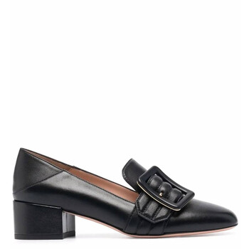 Bally Janelle Block-Heel Leather Pumps, Brand Size 36 ( US Size