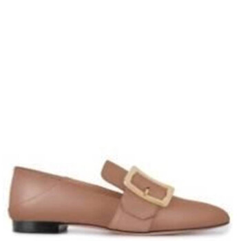 Bally Janelle Buckle Monogram Loafers, Brand Size 35 ( US Size 4.5