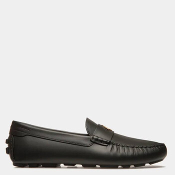 未使用✨BALLY White Striped Black Loafers Sepatu BALLY STRIPE WHITE BLACK LOAFERS 100% ORIGINAL