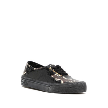Lyder Snakeskin-Effect Low-Top Sneakers