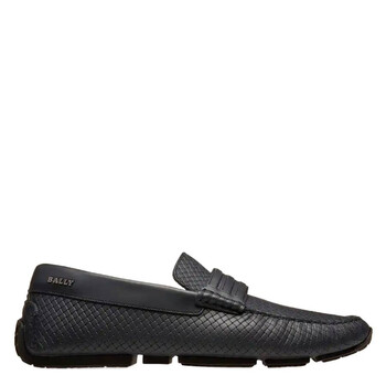 Bally Pacos Stripe Detail Leather Drivers, Brand Size 5.5 ( US