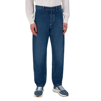 Maison Kitsuné Profile Fox Embroidered Workwear Jeans, Size 33