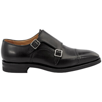 Bally Scardino Black Leather Monk-strap Derby Shoes, Brand Size 7