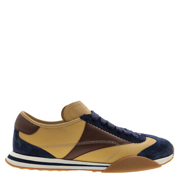 Bally Men's Deserto Calf Suede Parrel Sneakers, Brand Size