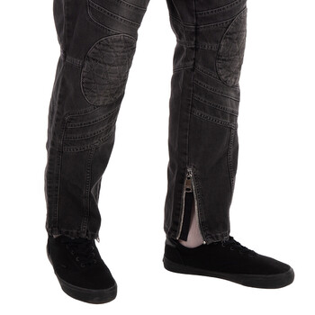 Biker Mid-Rise Denim Jeans