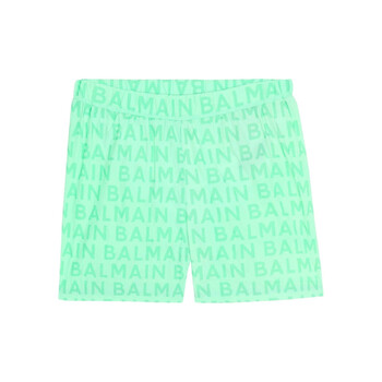 Balmain Boys Logo Print Swim Shorts, Size 8Y BUCP09-Z1183