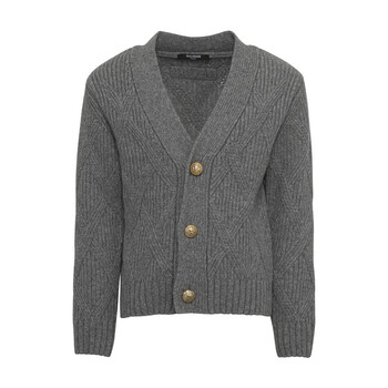 Girls Logo Badge V-Neck Cardigan