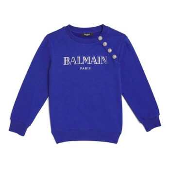 Girls Logo Embroidered Cotton Sweatshirt