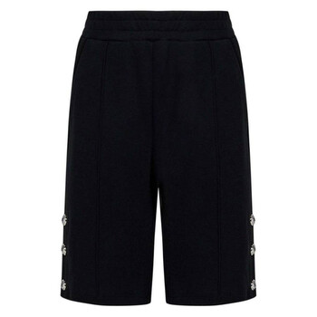 Kids Embellished Button Jersey Shorts BU6Q69 J0349 930BL