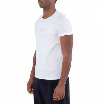 Logo Embossed Cotton T Shirt