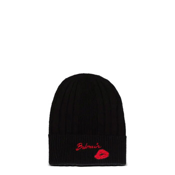 balmain beanie Balmain Black Striped Beanie Balmain main image 4
