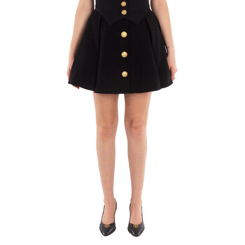 ミニスカート BALMAIN Women Mini Skirts DF1LB290KB07 0PA Black Leather miniskirt in black - Balmain | Mytheresa
