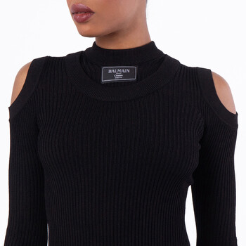 Siganture Logo Patch Knit Mini Dress