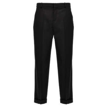 Straight Leg Tailored Wool Trousers YH1PM030WB12-0PA