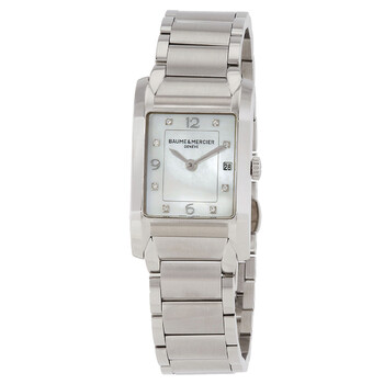 Baume and Mercier Hampton Mother of Pearl Diamond Dial Ladies Watch 10050