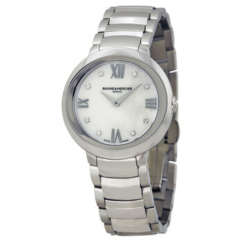 Baume and Mercier Promesse Mother of Pearl Diamond 30mm Ladies Watch 10158 Baume and Mercier Promesse Mother of Pearl Diamond 30mm Ladies Watch 10158