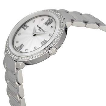 Baume and Mercier Promesse Silver Dial Stainless Steel Ladies Watch 10199 Baume and Mercier Promesse Silver Dial Stainless Steel Ladies Watch 10199