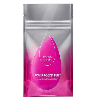 Ladies Power Pocket Puff Dual Sided Powder Puff 1 oz Makeup 815985021229