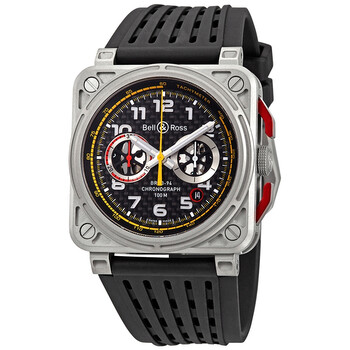 Avaition Limted Edition Chronograph Black Carbon Fibre Dial Automatic Men's Watch BR0394-RS18
