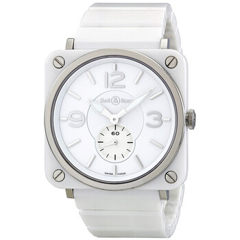 Aviation 39 MM White Unisex Watch BRS-WH-CERAMIC/SCE