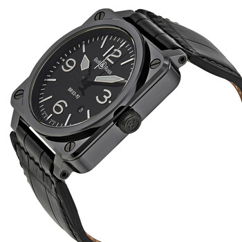 Aviation Automatic Black Dial Men's Watch BR0392-CE-BLP-SCR