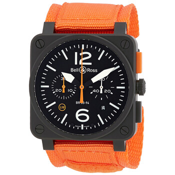 Aviation Black Dial Automatic Men's Limited Edition Watch BR0394-O-CA Aviation Black Dial Automatic Men's Limited Edition Watch BR0394-O-CA