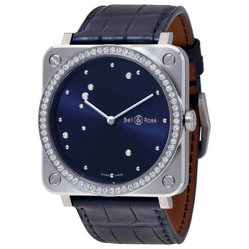 Aviation Midnight Blue Dial Ladies Diamond Watch BRS-DIAEAGLE-BZ