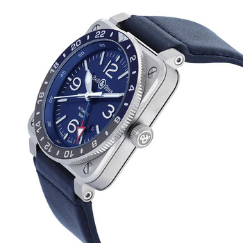 BR 03-93 GMT Automatic Blue Dial Men's Watch BR0393-BLU-ST/SCA