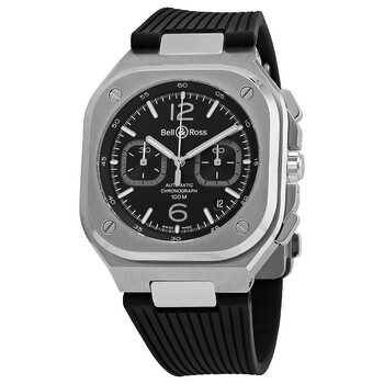 BR 05 CHRONO Chronograph Automatic Black Dial Men's Watch BR05C-BL-ST/SRB