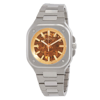 BR 05 Skeleton Golden Automatic Men's Watch BR05A-CH-SKST/SST