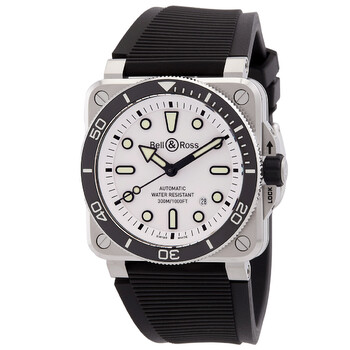 BR-03 Diver Automatic White Dial Men's Watch BR03A-D-WH-ST/SRB