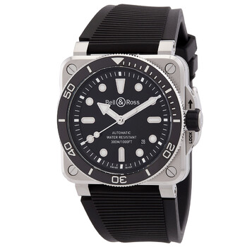 Diver Automatic Black Dial Men's Watch BR03A-D-BL-ST/SRB