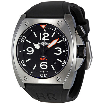 Marine Black Dial Steel Case Men's Watch BR0292-STEEL