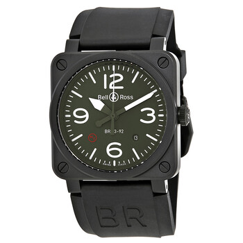 Military Type Automatic Olive Dial Men's Watch BR0392-MIL