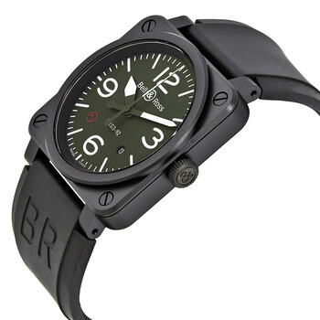 Military Type Automatic Olive Dial Men's Watch BR0392-MIL
